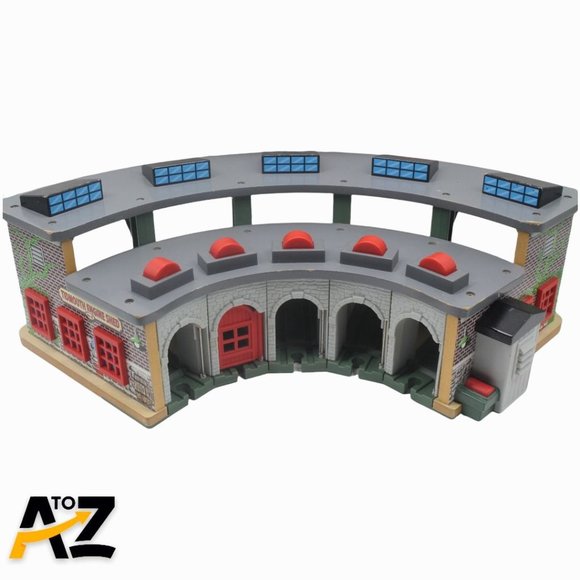 Thomas the Train & Friends Wooden Railway Deluxe Tidmouth Engine Shed Roundhouse - Picture 1 of 12